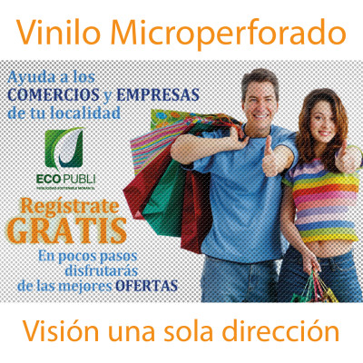 Vinilo Impreso Microperforado