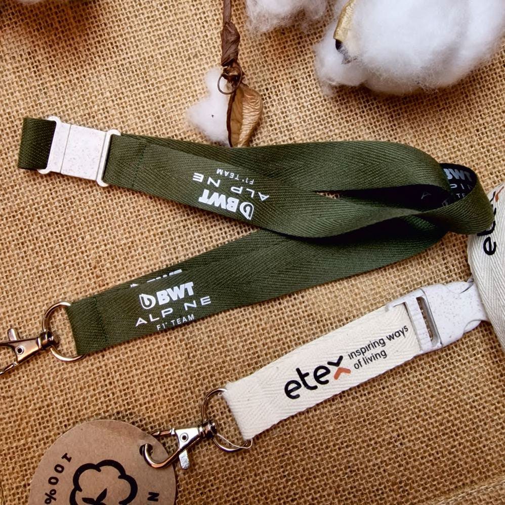 Lanyard de algodón — lanyard personalizado ecopubli · ref. 4.33 · 20 mm