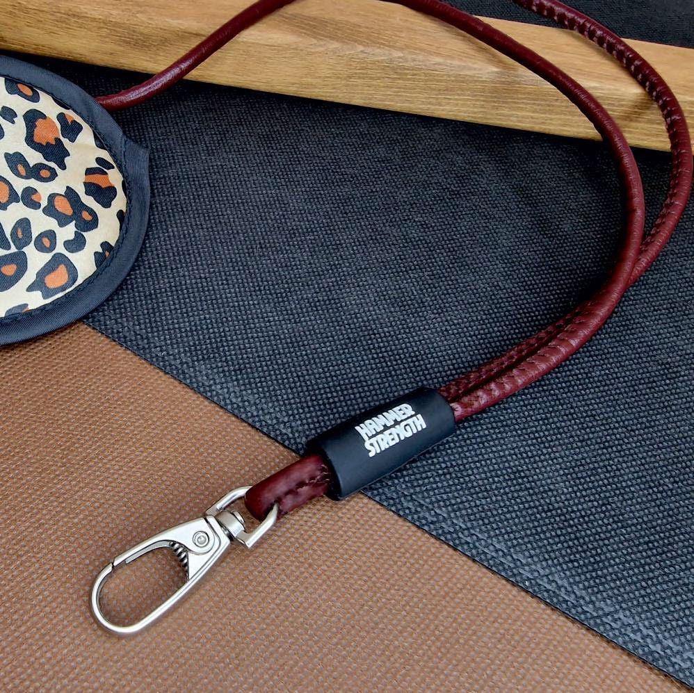 Lanyard largo de cuerda y cuero — lanyard personalizado ecopubli · ref. 3.29 · —