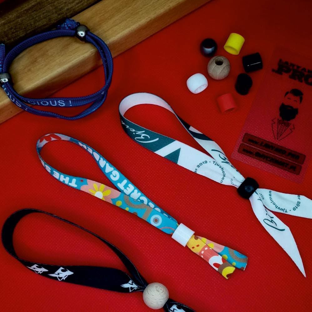 Pulsera de evento — lanyard personalizado ecopubli · ref. 1.210 / 1.22 · 10 · 15 mm
