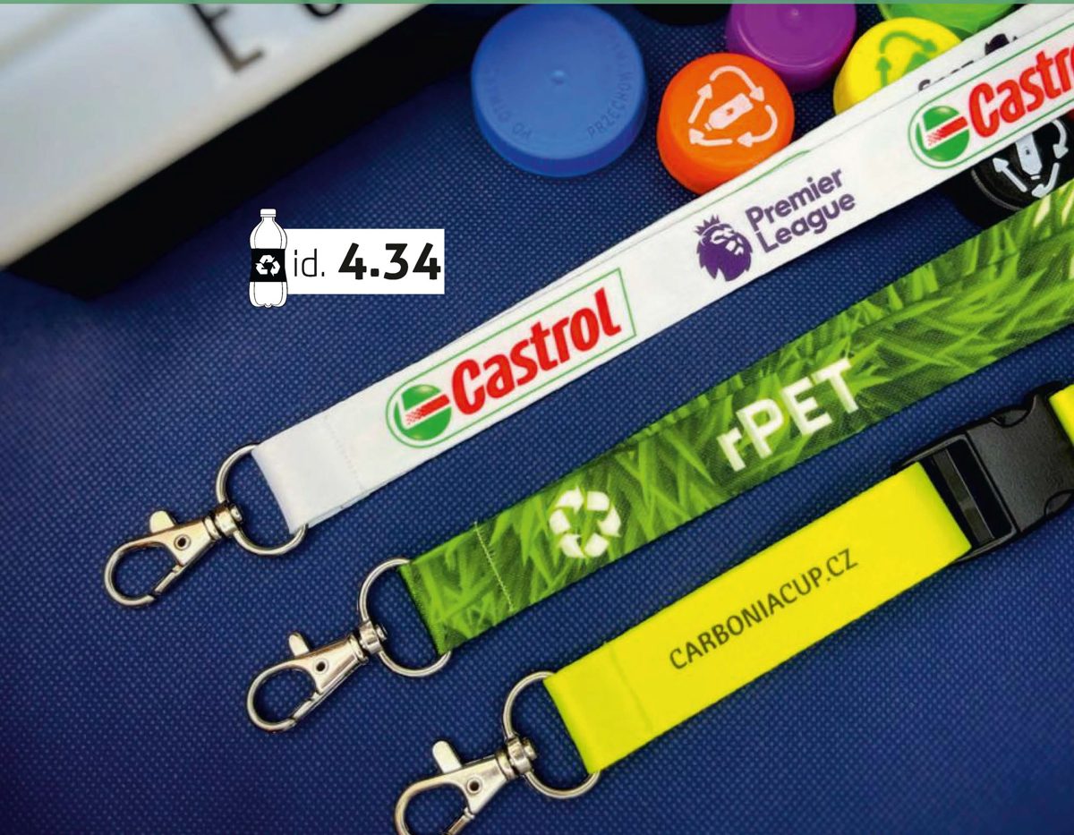 Lanyard rPET reciclado — lanyard personalizado ecopubli · ref. 4.34 · 15 · 20 mm