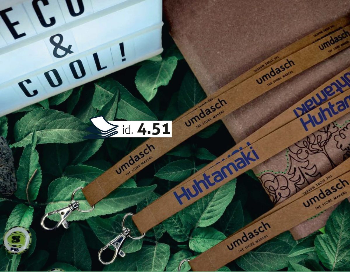 Lanyard de papel — lanyard personalizado ecopubli · ref. 4.51 · 15 mm