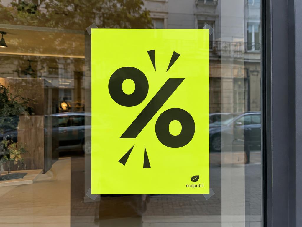 Carteles en papel neón