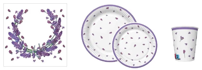 Conjunto Lavender Wreath