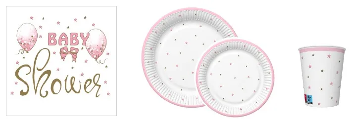 Conjunto Baby Shower Pink