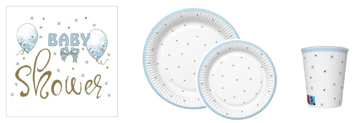Conjunto Baby Shower Blue