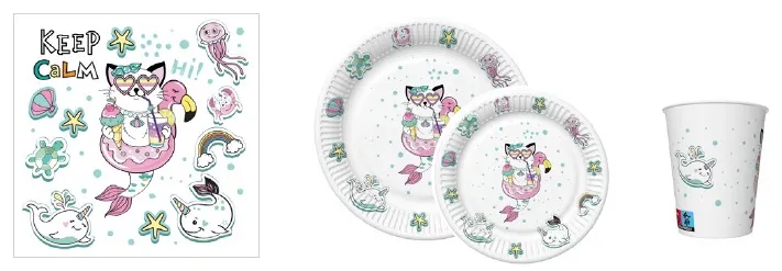Conjunto Mermaid Cat Vibes