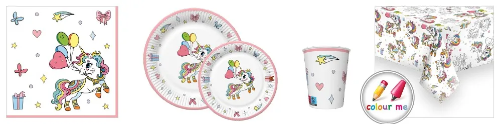 Conjunto Colourful Unicorns