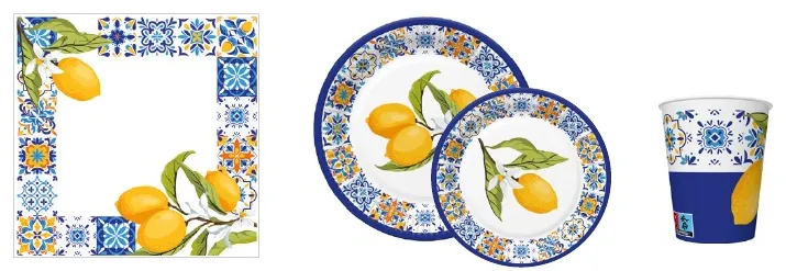 Conjunto Frame with Tiles and Lemon Branches