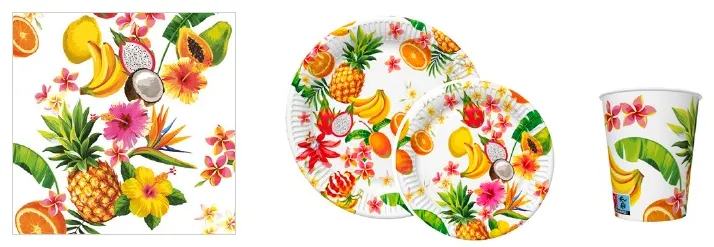 Conjunto Tropical Mix on White