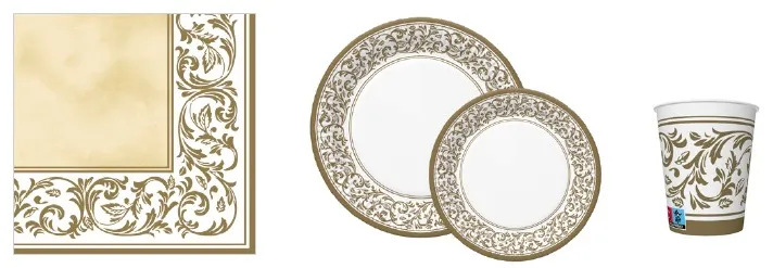 Conjunto Rococo Pattern Ecru