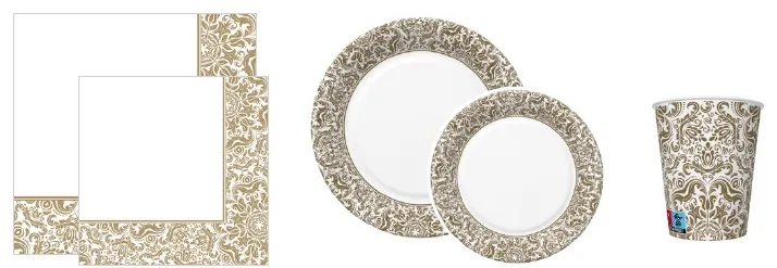 Conjunto Ornament Frame Gold