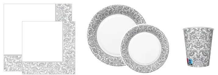 Conjunto Ornament Frame Silver