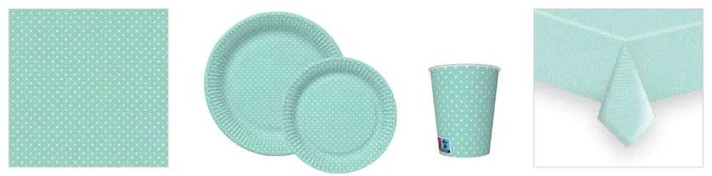 Conjunto White Dots on Mint