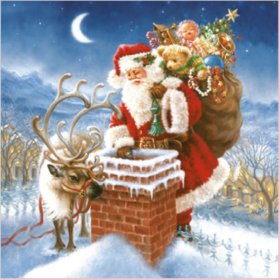Papá Noel y la Chimenea · SD_GW_007801