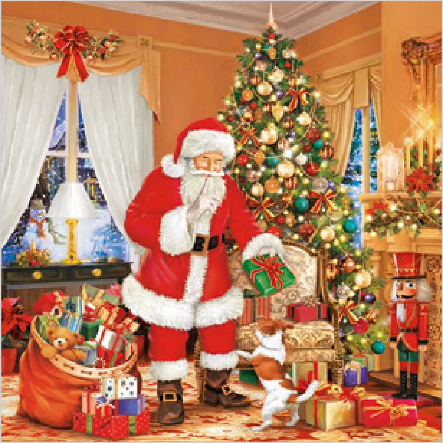 Papá Noel Repartiendo Regalos · SD_GW_020301