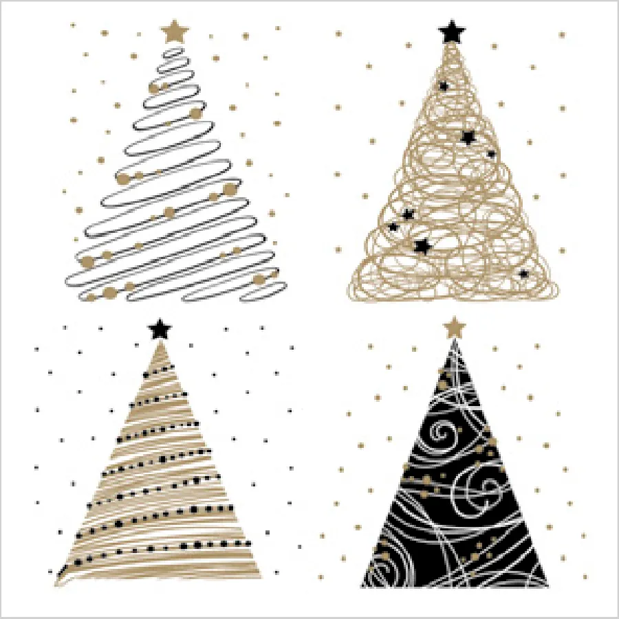 Árboles de Navidad Gráficos Elegantes · SD_GW_024301