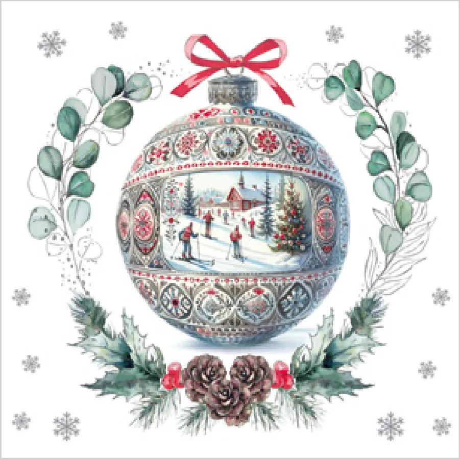 Bola de Navidad Artística de Estilo Tradicional · SD_GW_025401