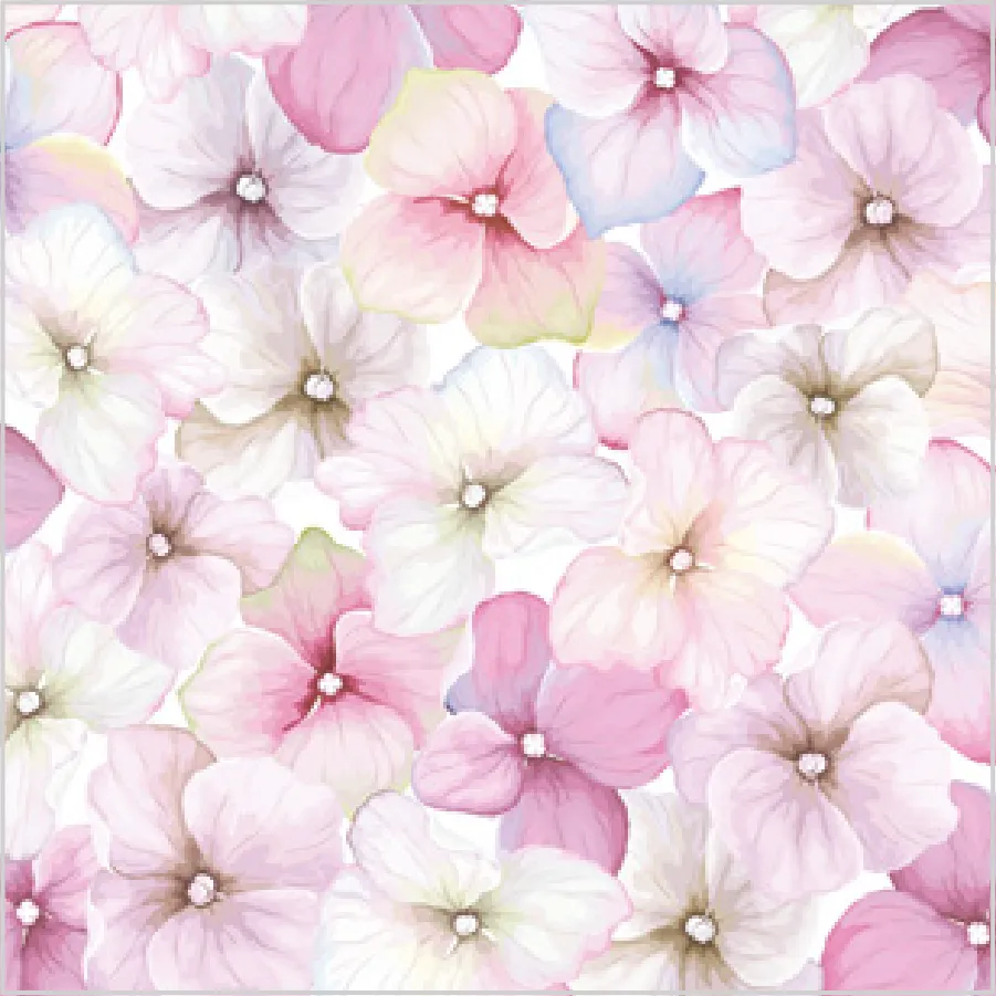 Estampado de Hortensias Rosas · SD_OG_025001