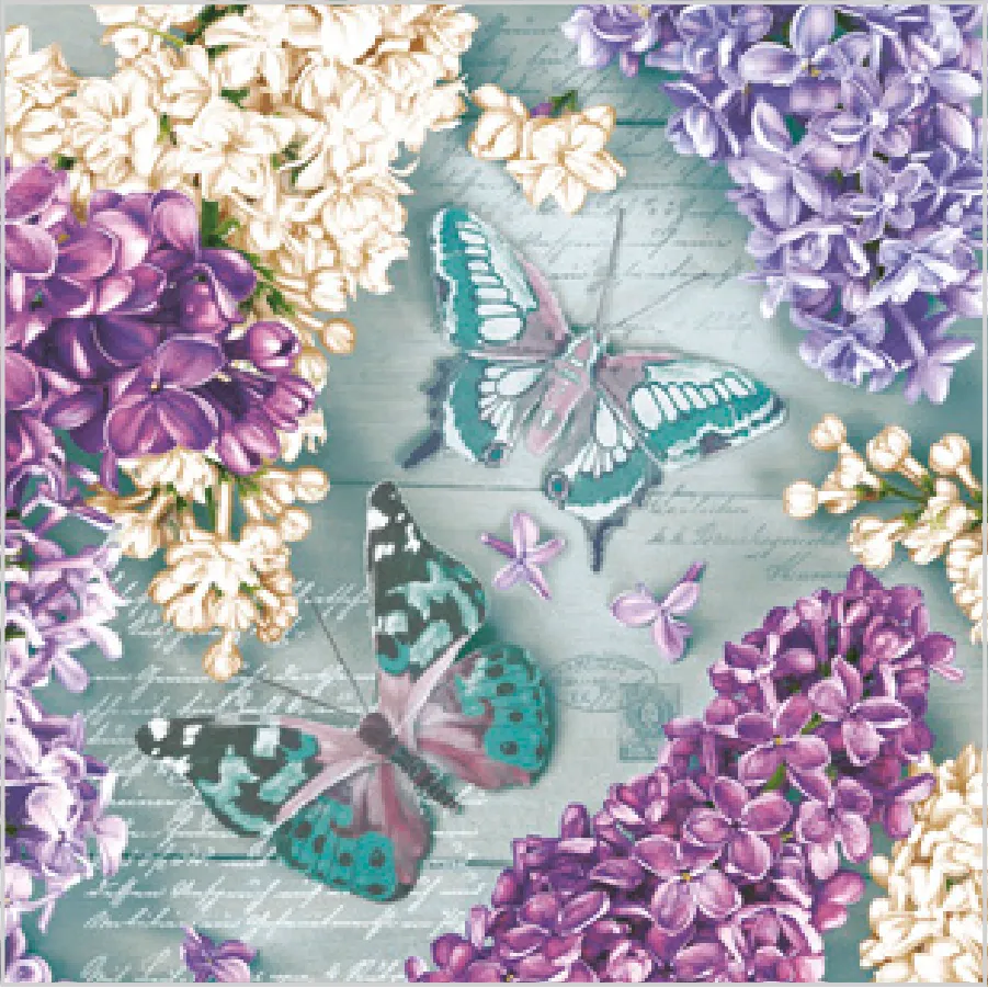 Collage de Lilas con Mariposas · SD_OG_033701