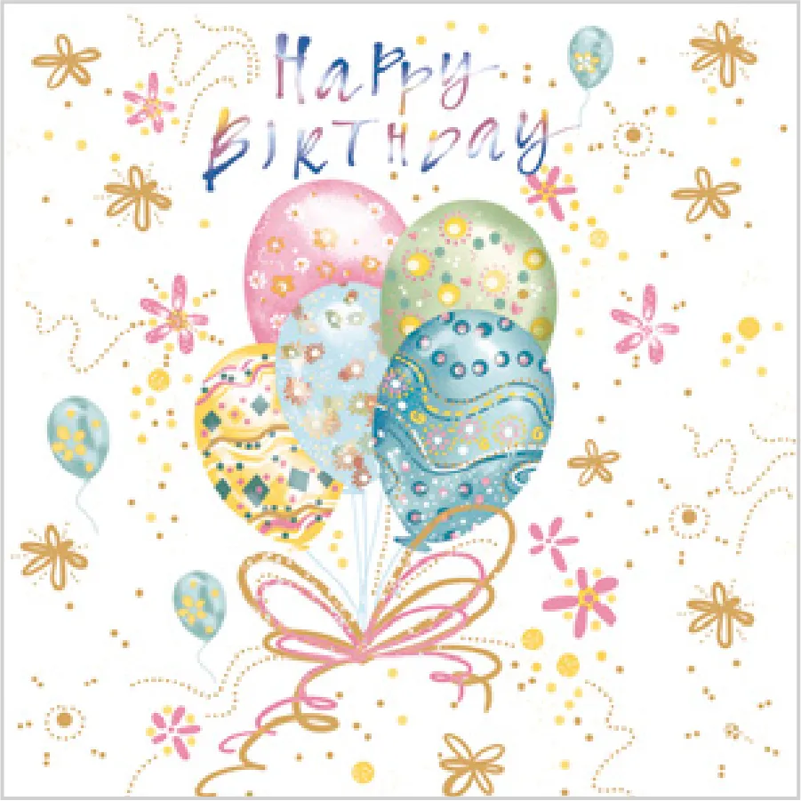 Globos Pastel con Flores Doradas · SD_OG_038501