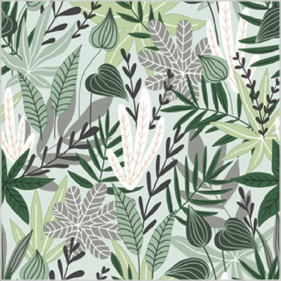 Estampado de Hojas Verdes · SD_OG_040101