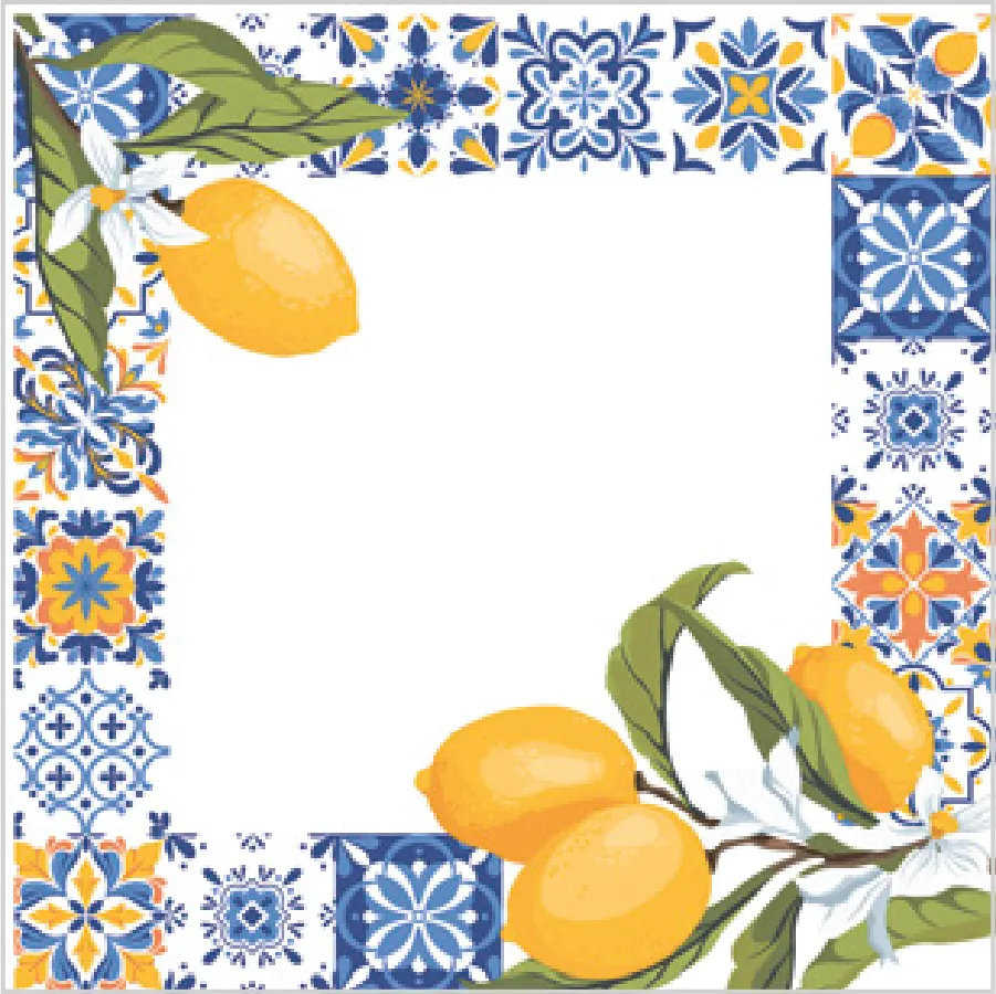 Marco con Azulejos y Ramas de Limonero · SD_OG_043001