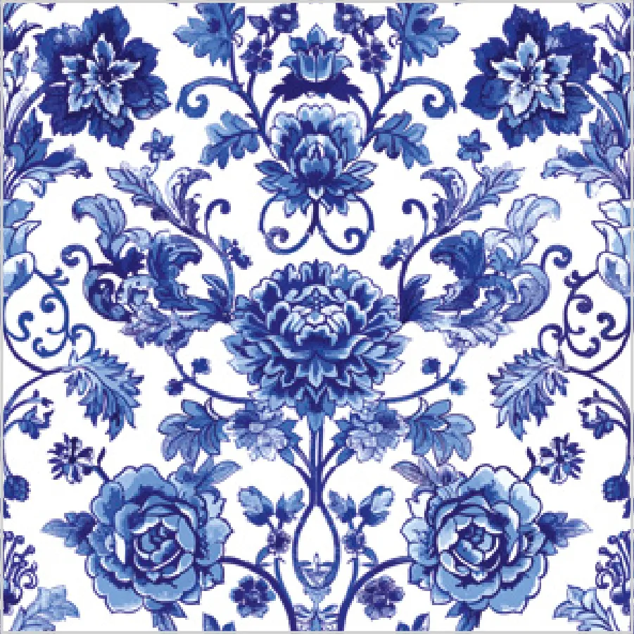 Estampado Floral Azul · SD_OG_043101