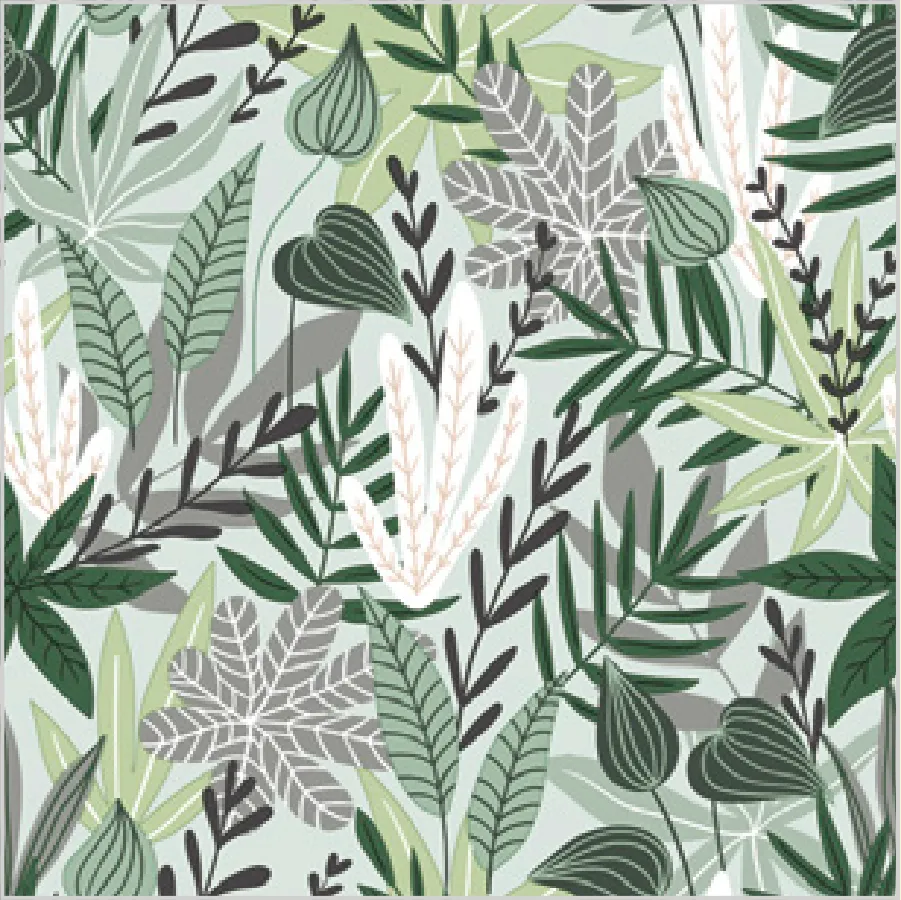 Estampado de Hojas Verdes · SD_OG_040101
