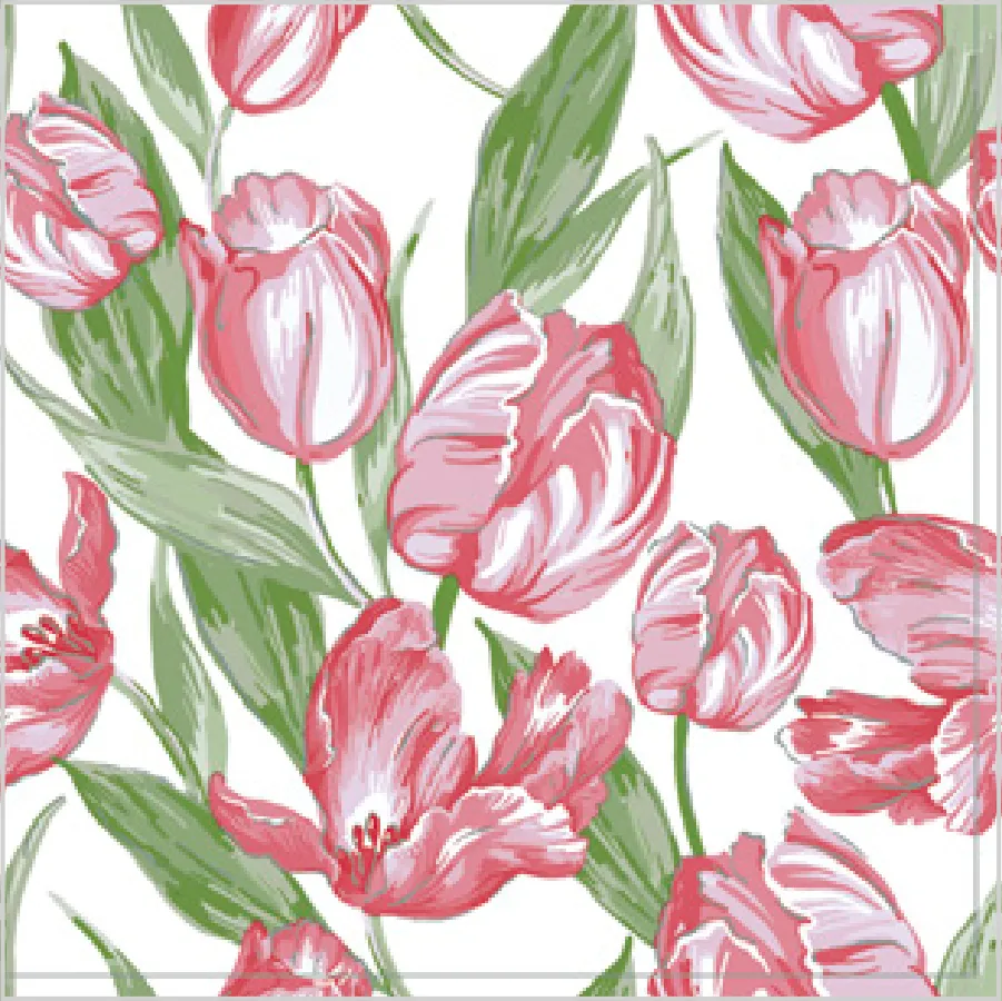 Estampado de Tulipanes Rosas · SD_WI_007002