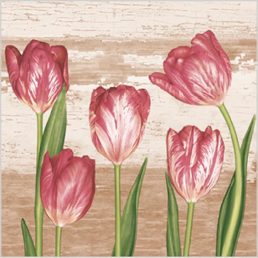 Tulipanes sobre Fondo Vintage · SD_WI_007701