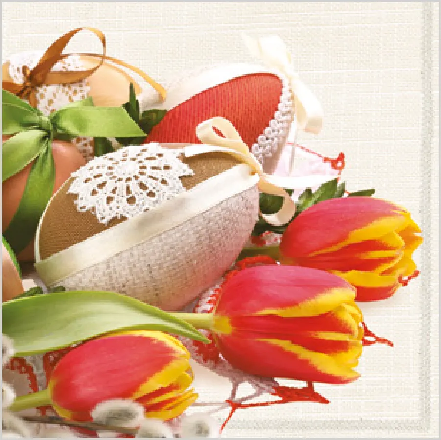 Tulipanes, Huevos de Pascua y Amentos · SD_WL_004801