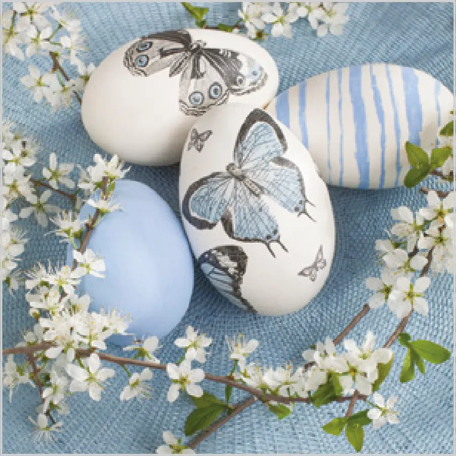 Huevos de Decoupage con Ramitas de Cerezo · SD_WL_009101