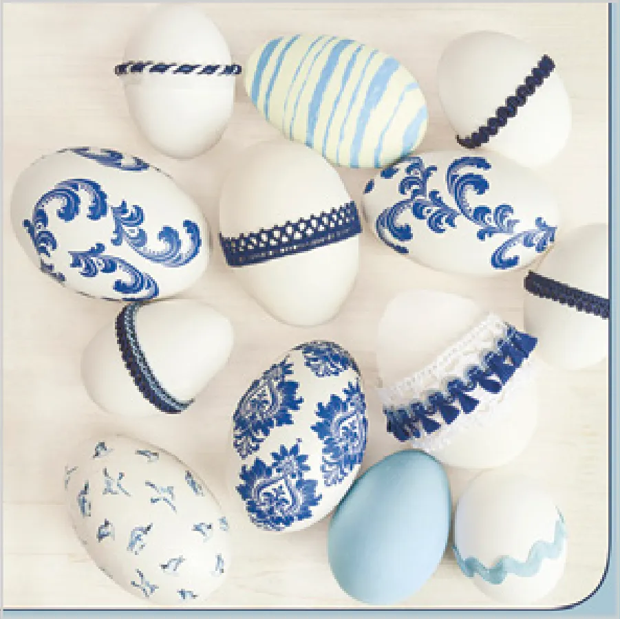 Huevos de Pascua en Tonos Azules · SD_WL_009701