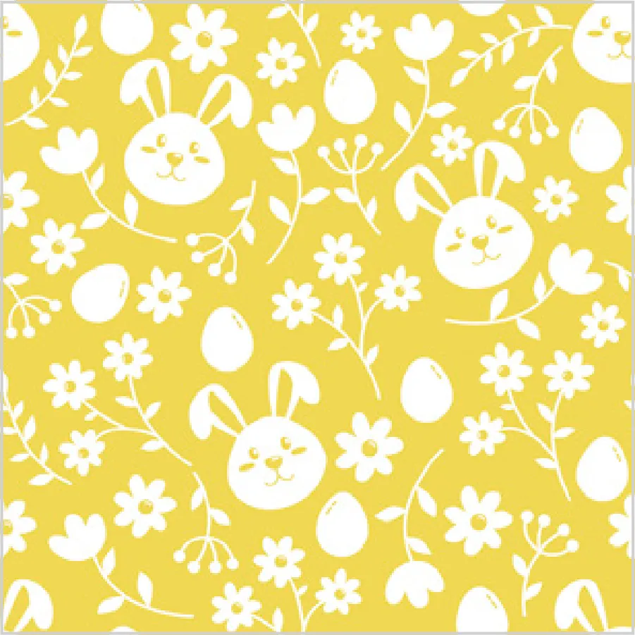 Motivo de Pascua sobre Amarillo · SD_WL_012402