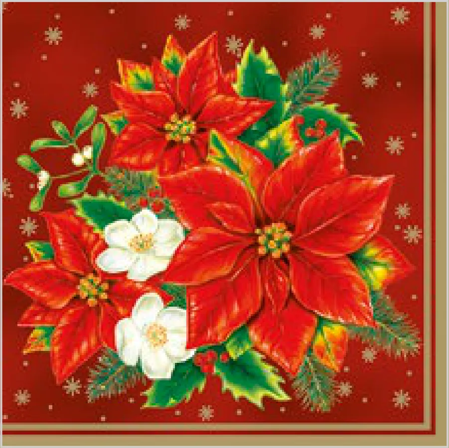 Ramo de Flores de Pascua Rojas · SL_GW_001301