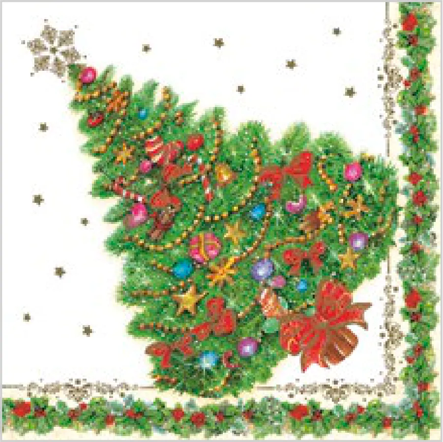 Árbol de Navidad Tradicional de Estilo Gráfico · SL_GW_024601