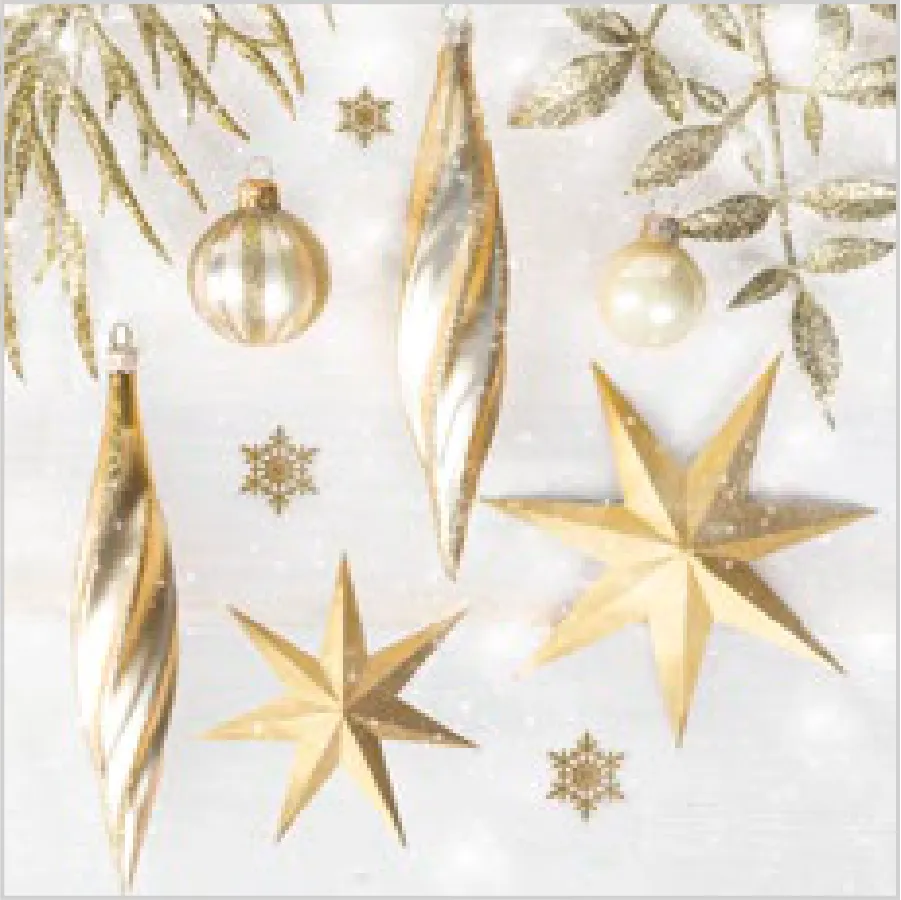 Adornos Navideños Dorados · SL_GW_027501