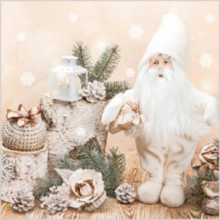 Escena Tradicional de Papá Noel en el Bosque · SL_GW_028101