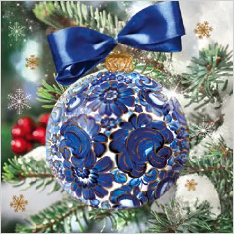 Bola de Navidad con Motivos de Loza Tradicional · SL_GW_028501