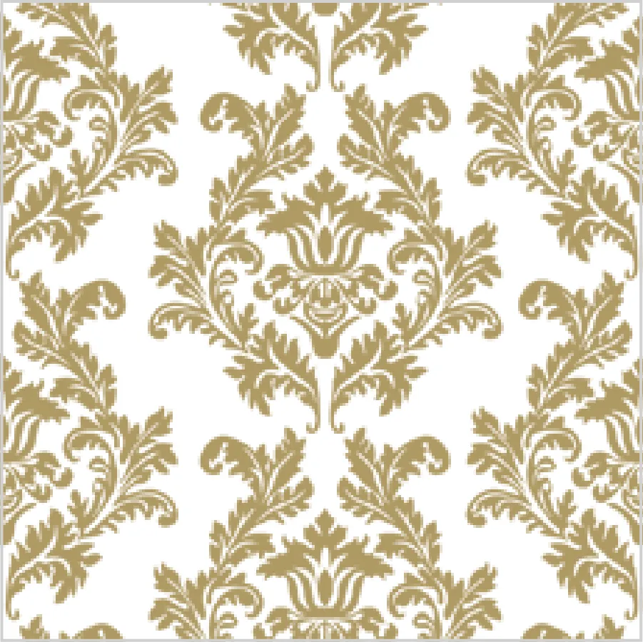 Estampado de Papel Pintado en Blanco y Dorado · SL_OG_001805