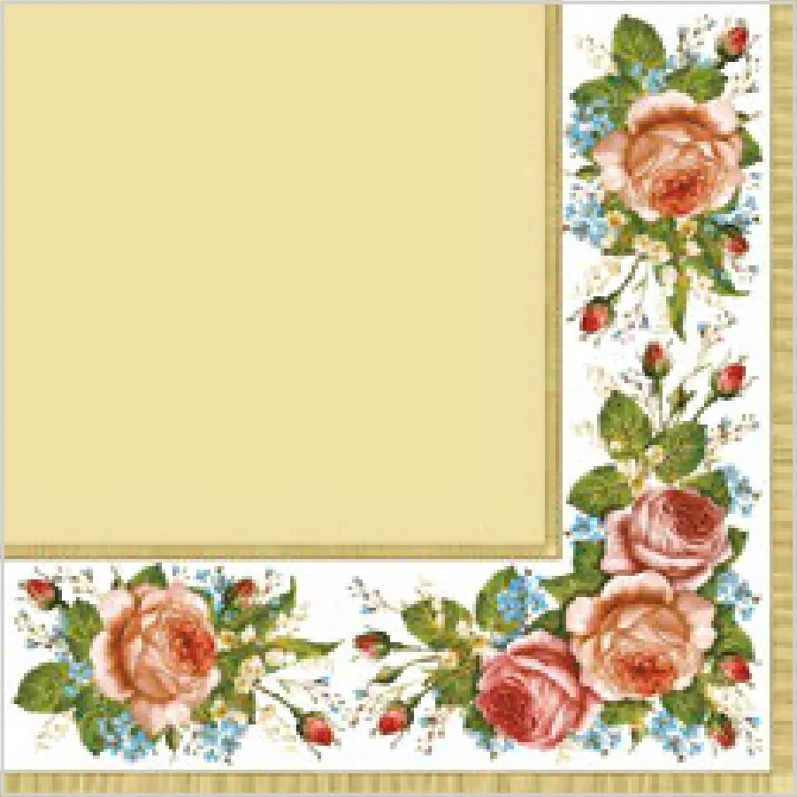 Rosas Vintage en Color Crema · SL_OG_005702