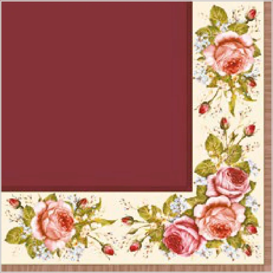 Rosas Vintage en Rojo Vino · SL_OG_005704
