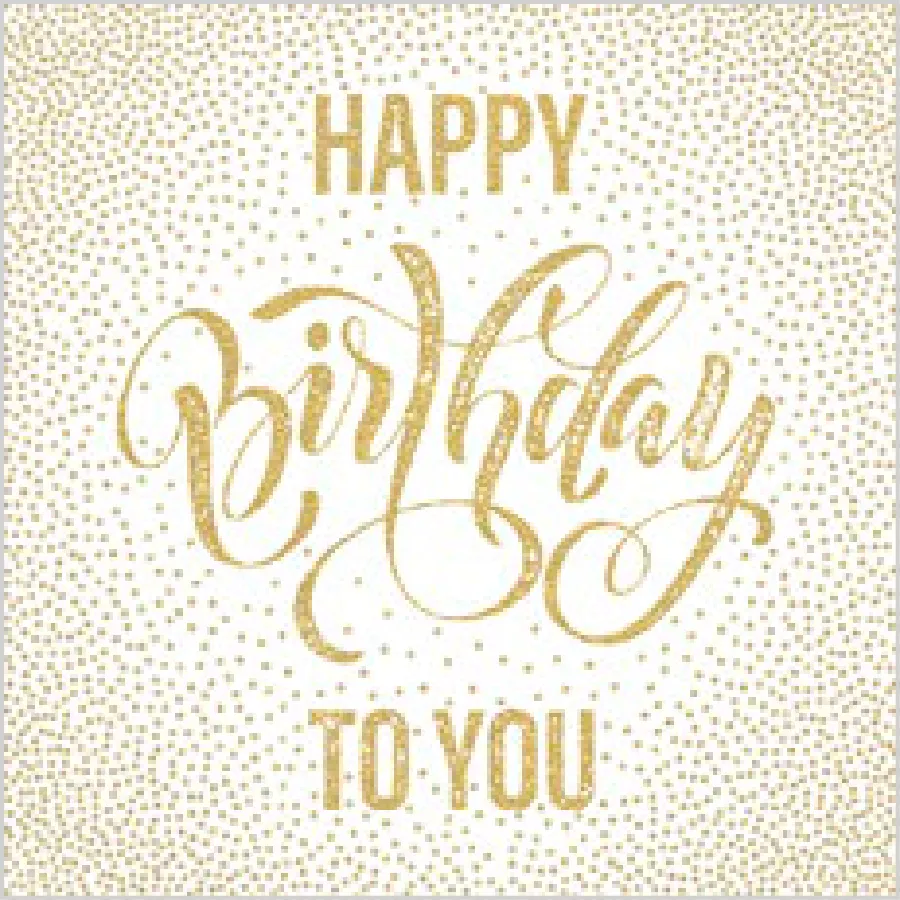 Feliz Cumpleaños con Lunares Dorados · SL_OG_055101
