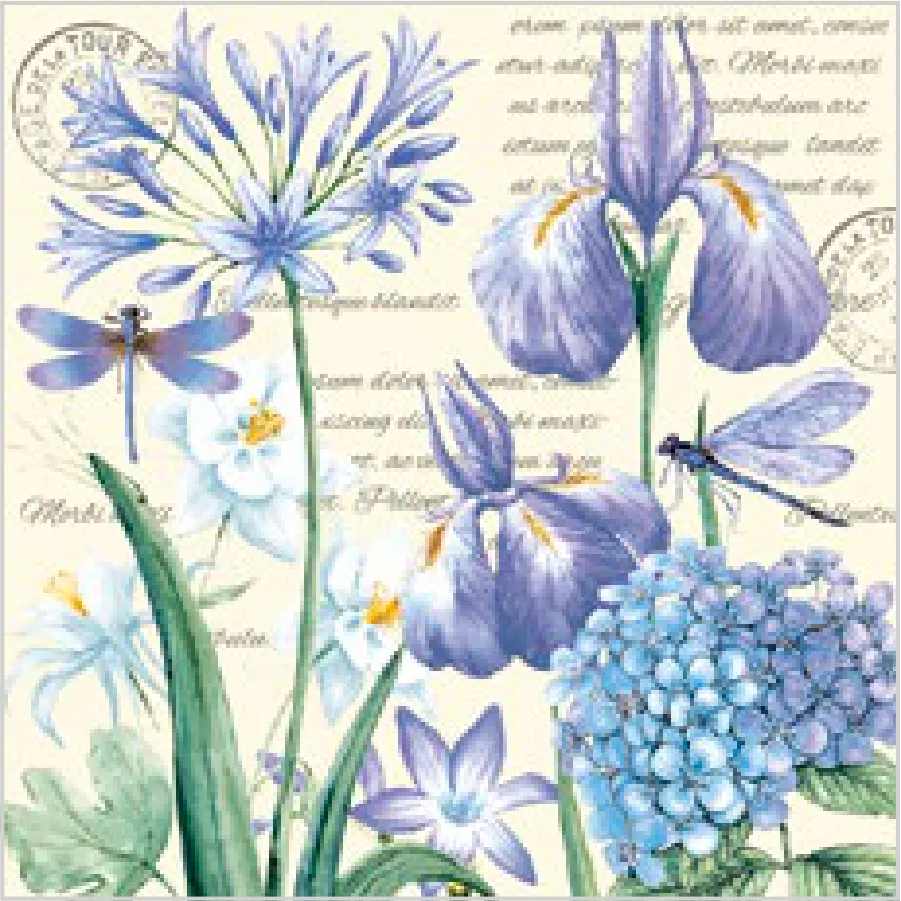 Iris, Hortensia y Libélulas · SL_OG_055701