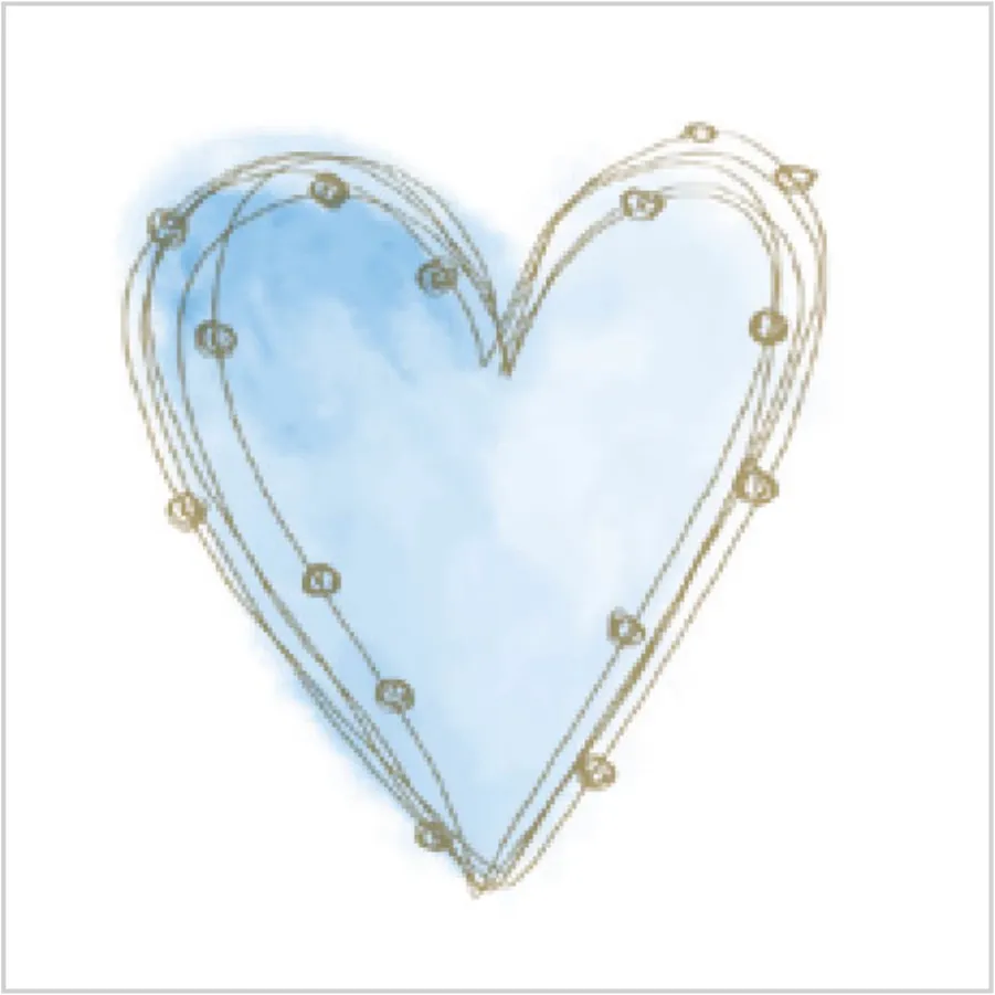 Corazón Azul Pastel · SL_CH_001101