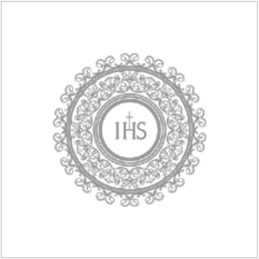 Diseño de Bordado IHS Plateado · SL_KO_001403