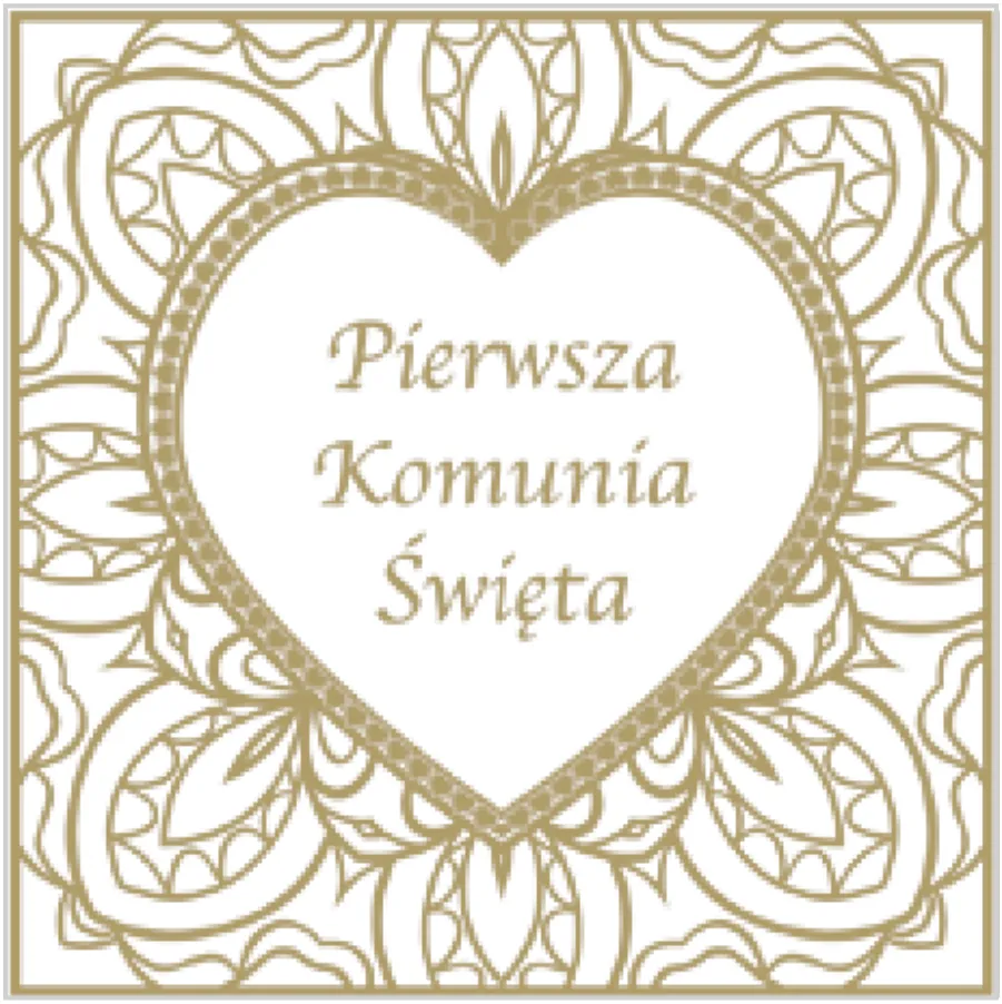 Corazón Ornamental de Comunión · SL_KO_002401