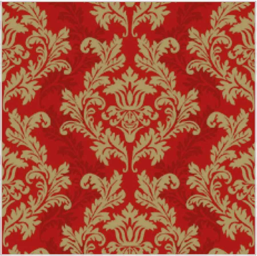 Estampado Rojo y Dorado · SL_OG_001801