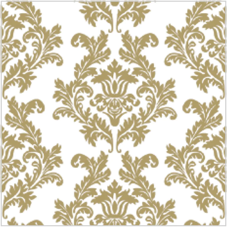 Estampado de Papel Pintado en Blanco y Dorado · SL_OG_001805